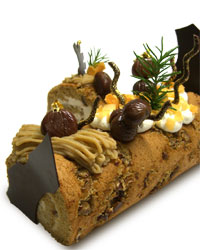 栗のロールケーキ